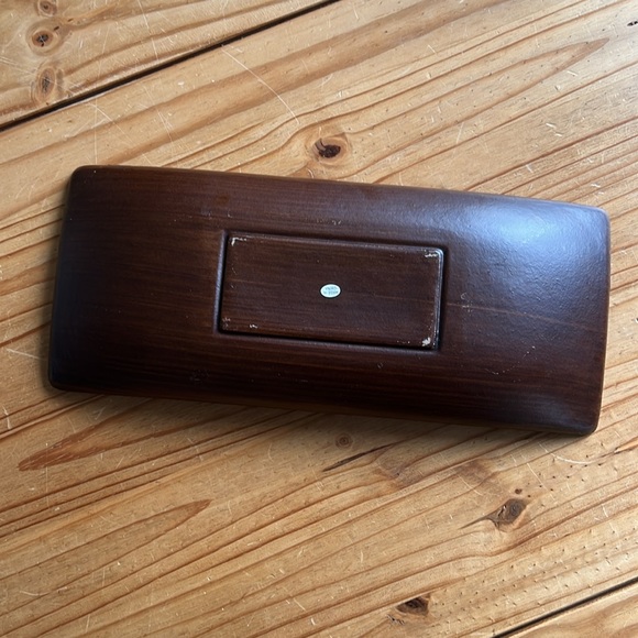 Beautiful Wooden Rectangular Home Decor Tray Magazine included, Pumpkins not. - Picture 5 of 7